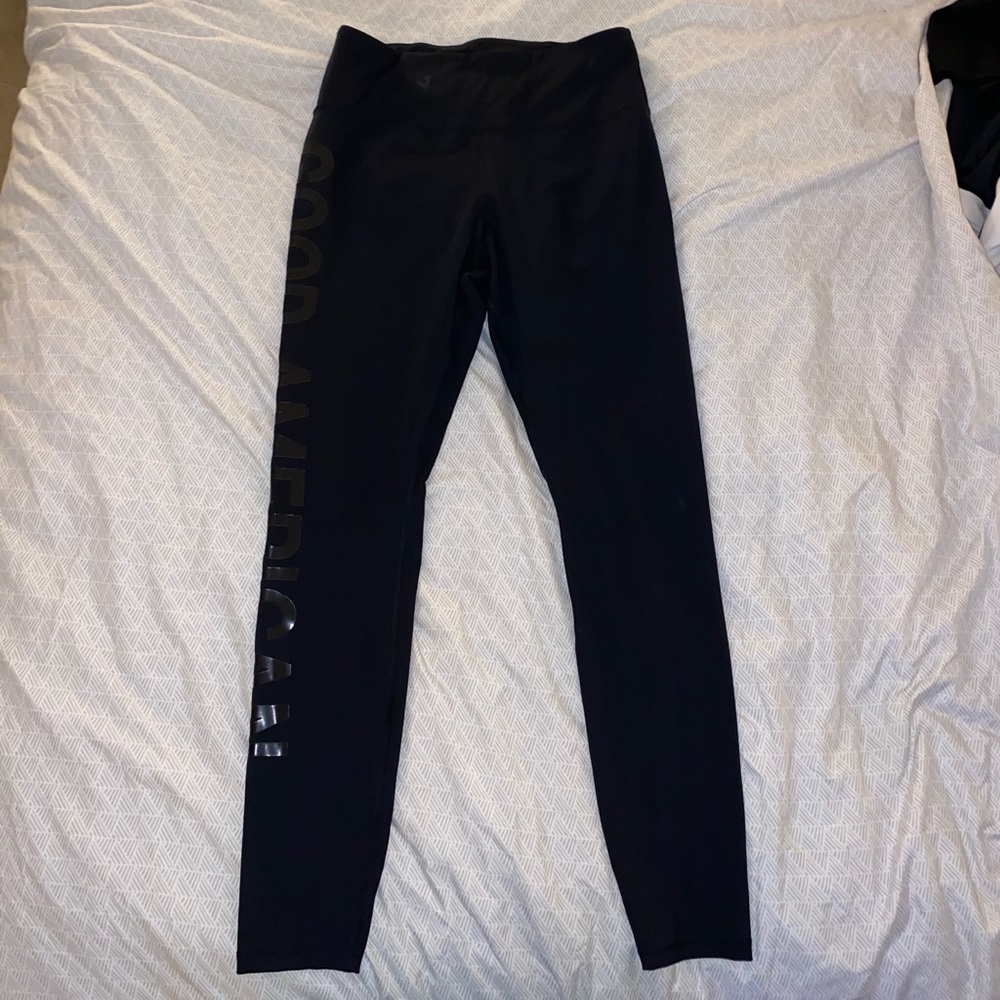 Good American The Core Power Black Leggings